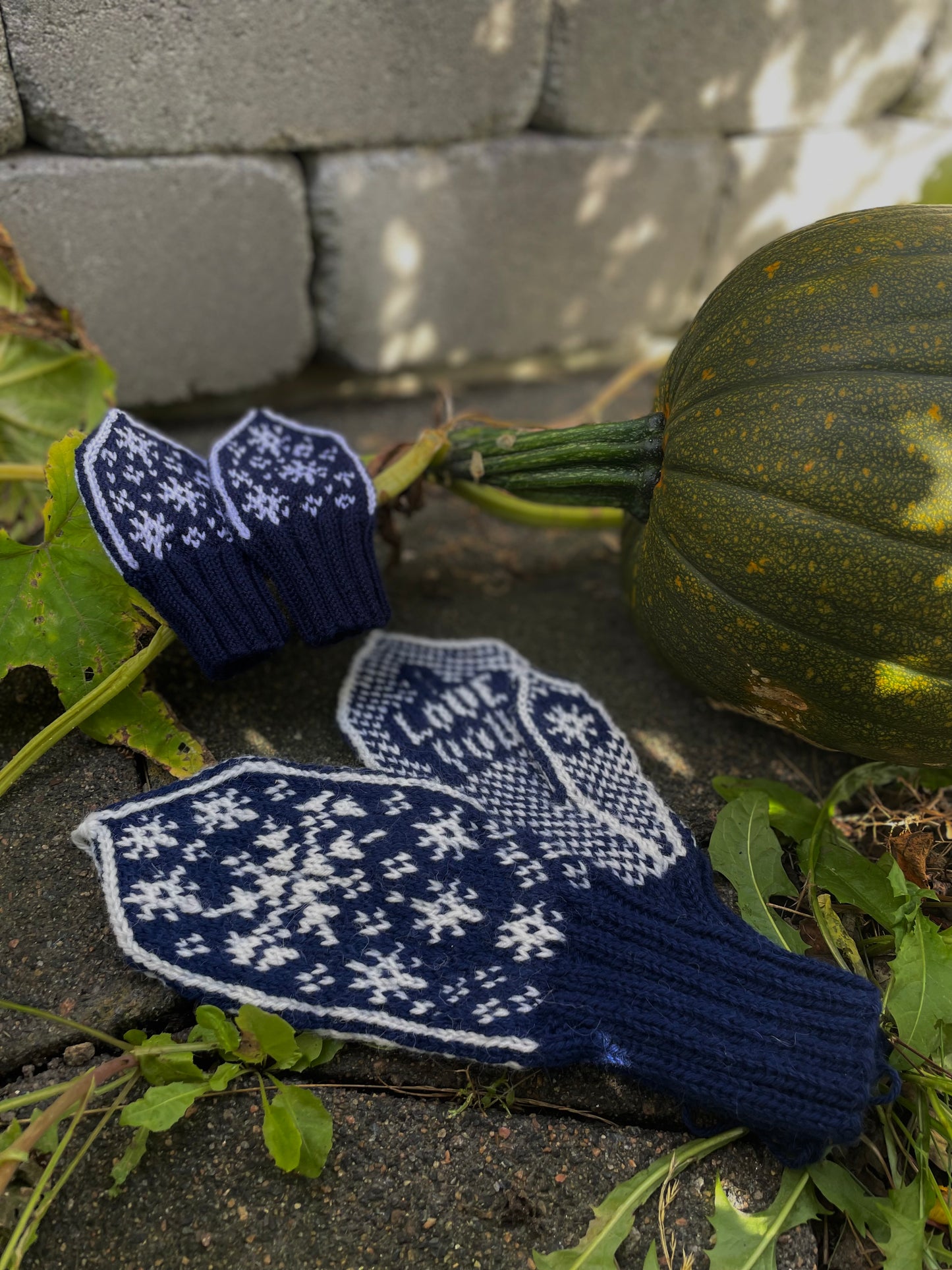 I Love You Snowflake Mitten Adult