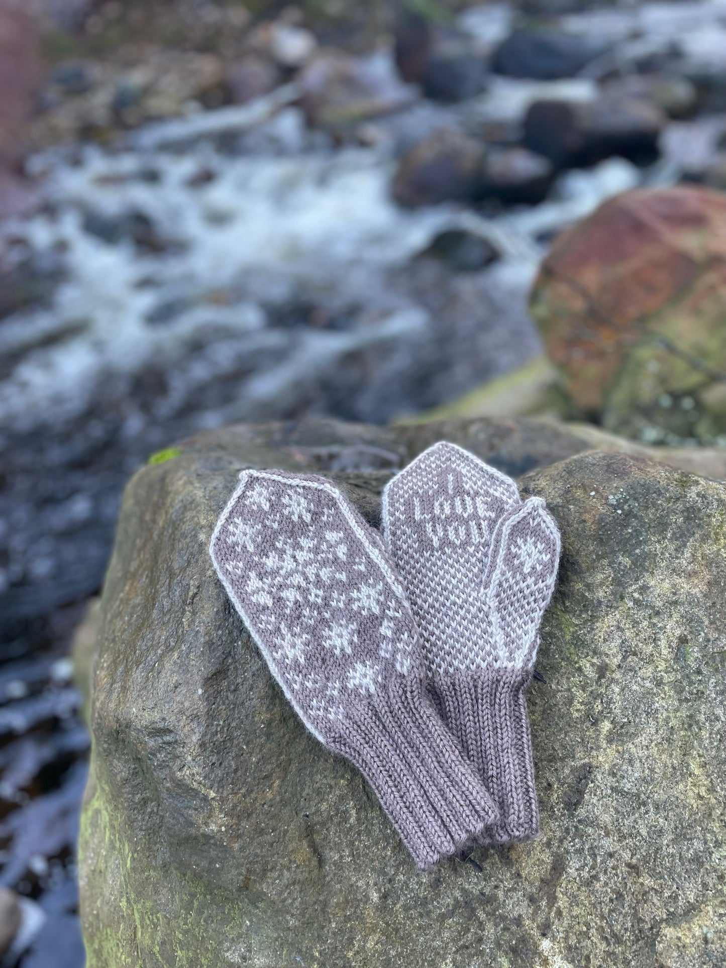 I Love You Snowflake Mitten Adult