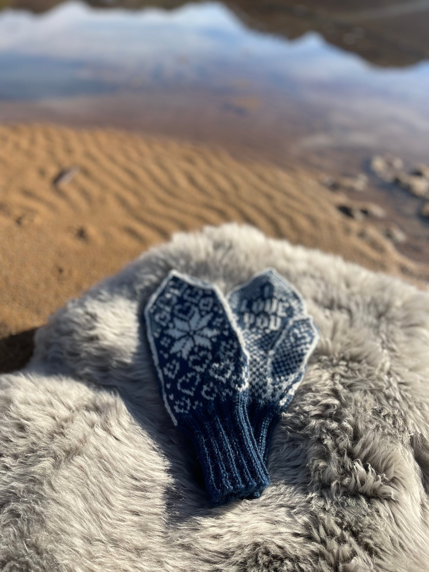 I Love You Heart Mitten Adult