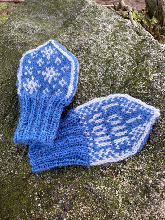 I Love You Snowflake mittens baby 0-12 months