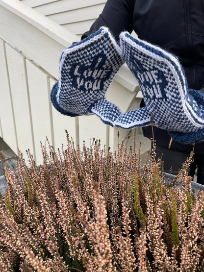 I Love You Snowflake Mitten Adult