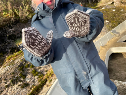 I Love You Heart mittens Kids