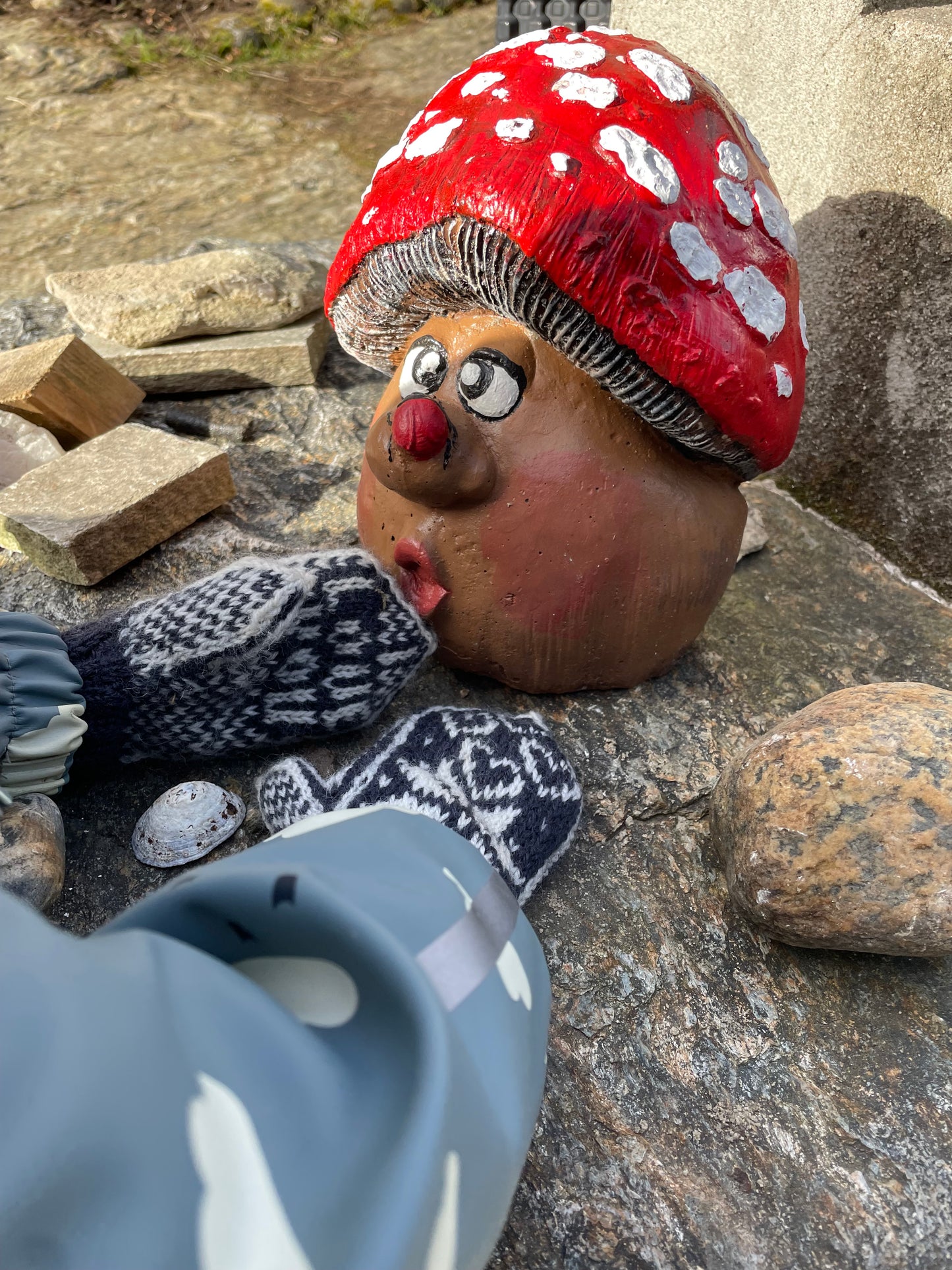 I Love You Heart mittens Kids