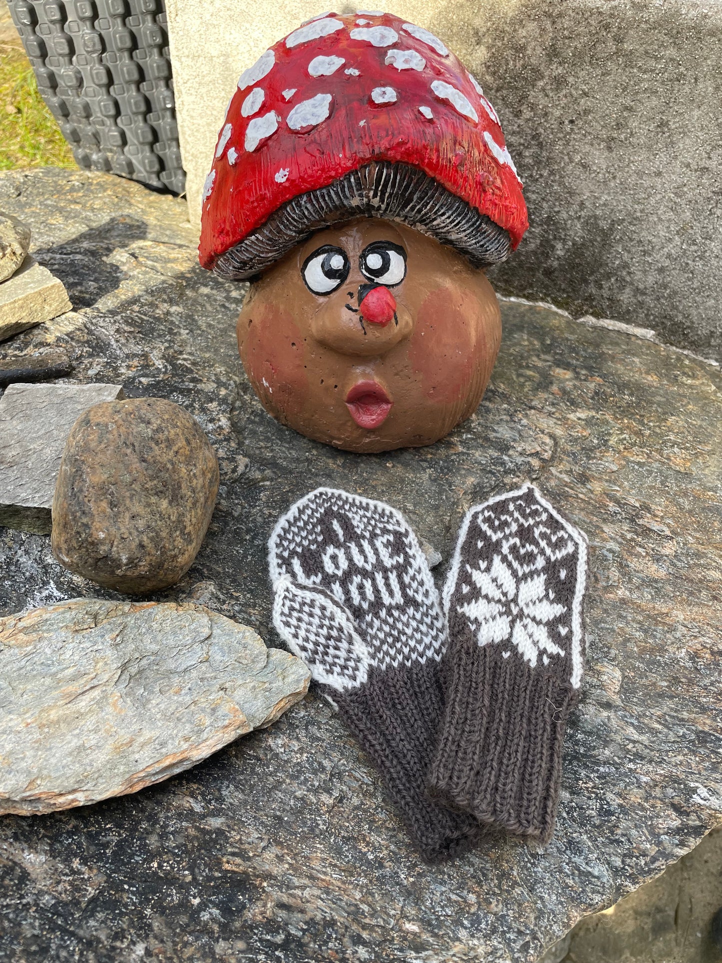 I Love You Heart mittens Kids