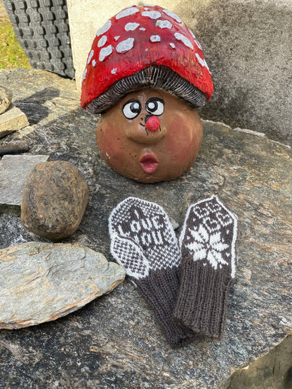 I Love You Heart mittens Kids